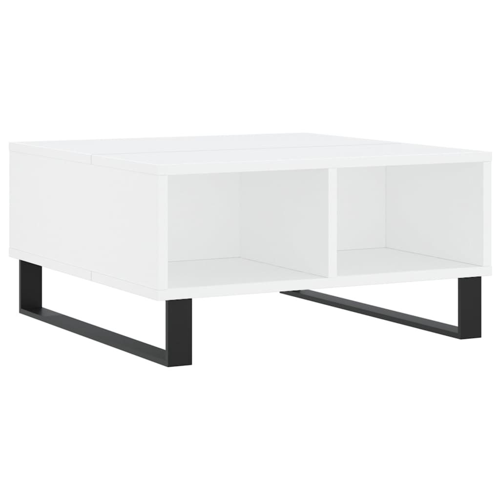 Coffee Table White 60x60x30cm Modern Living Room Side grey sonoma iron 60 cm