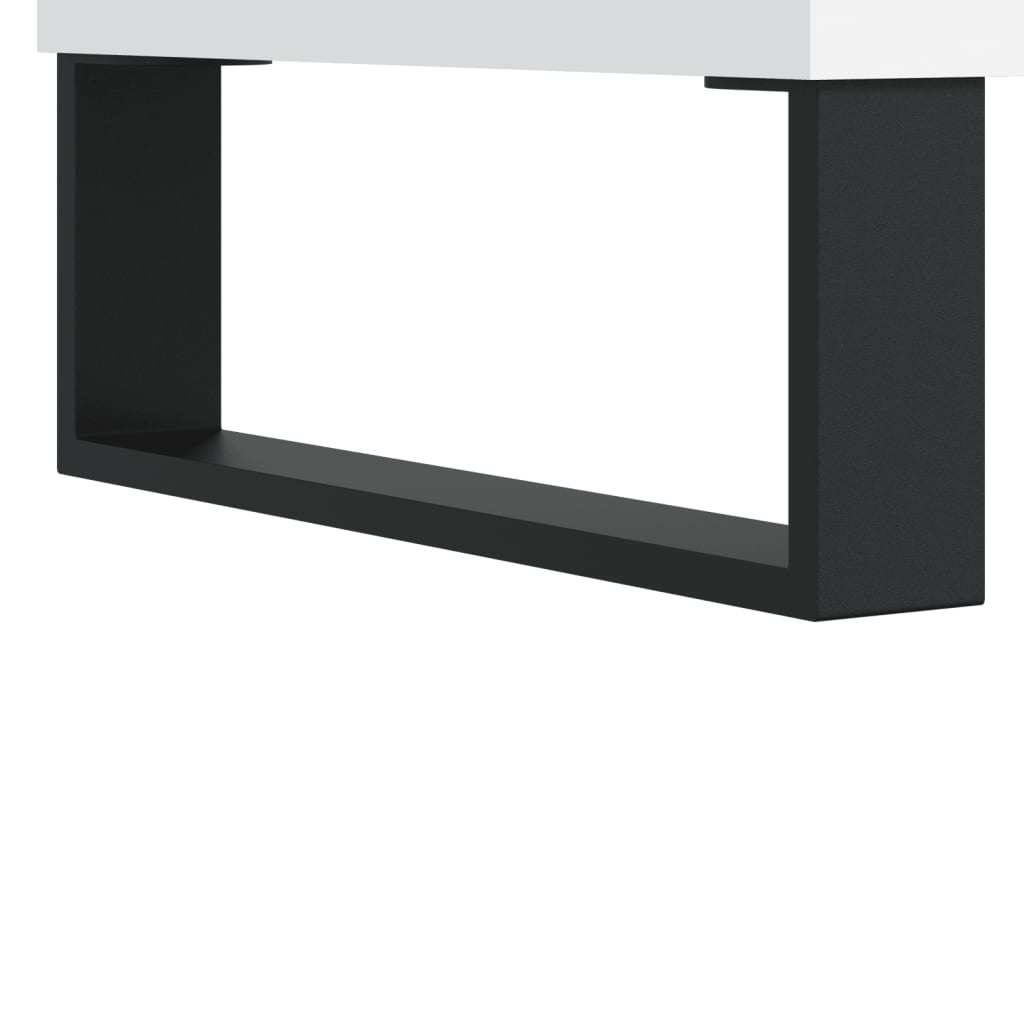 Coffee Table White 60x60x30cm Modern Living Room Side grey sonoma iron 60 cm