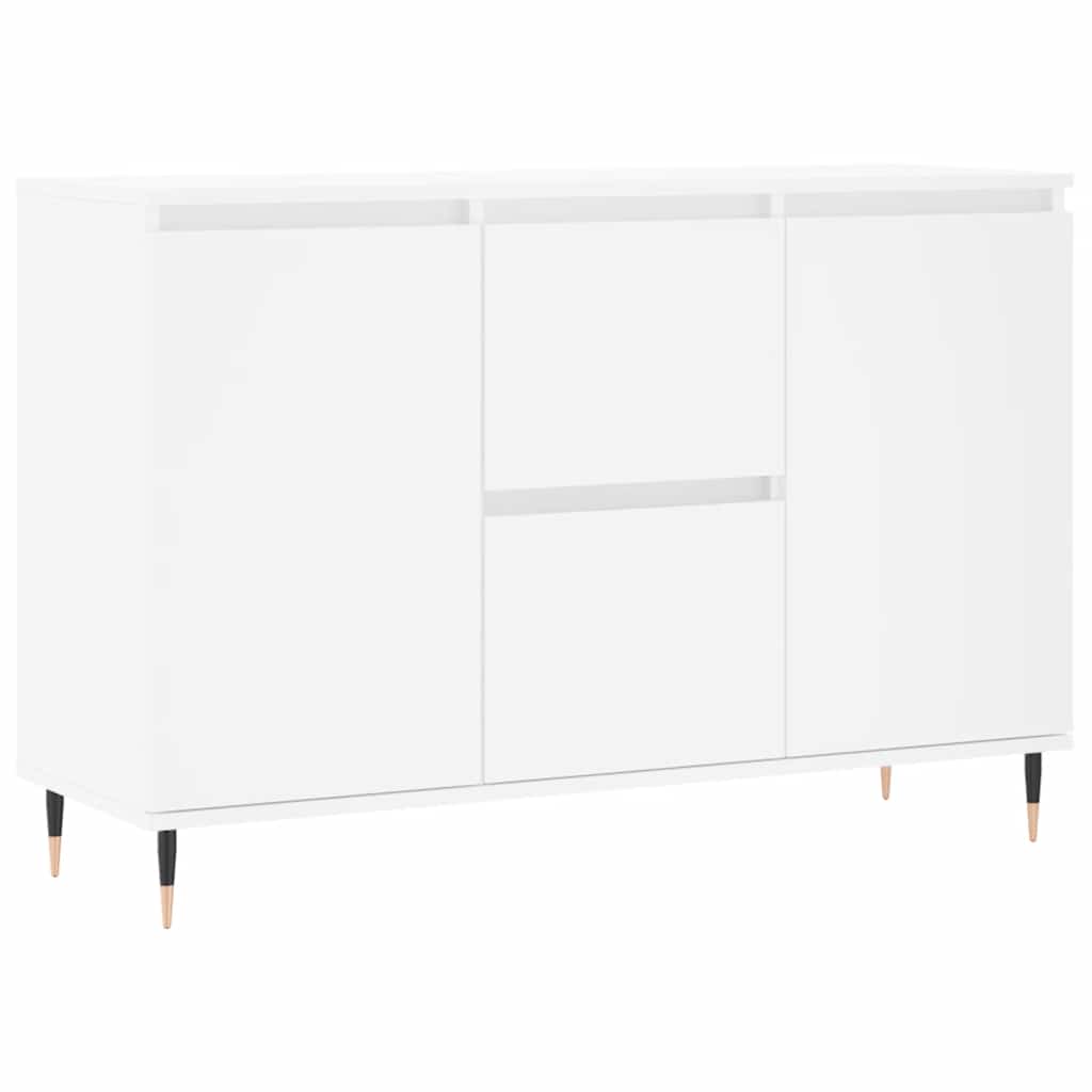 Sideboard 101.5X35X70 Cm Engineered Wood Black Oak Grey Sonoma Concrete Grey 101