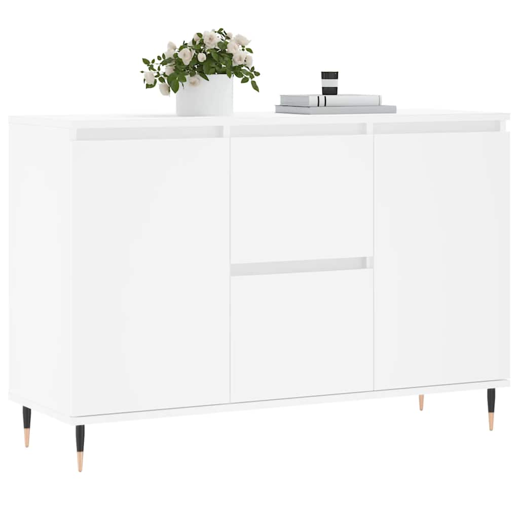 Sideboard 101.5X35X70 Cm Engineered Wood Black Oak Grey Sonoma Concrete Grey 101