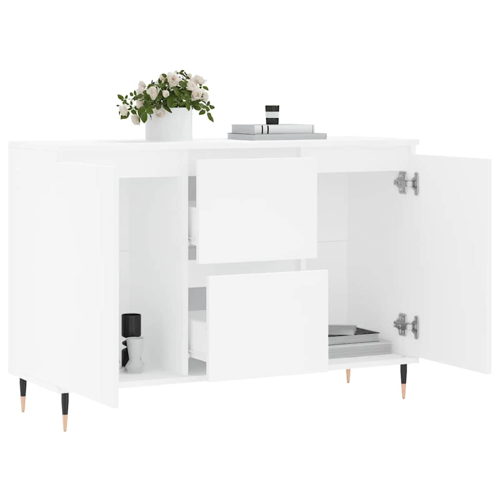 Sideboard 101.5X35X70 Cm Engineered Wood Black Oak Grey Sonoma Concrete Grey 101