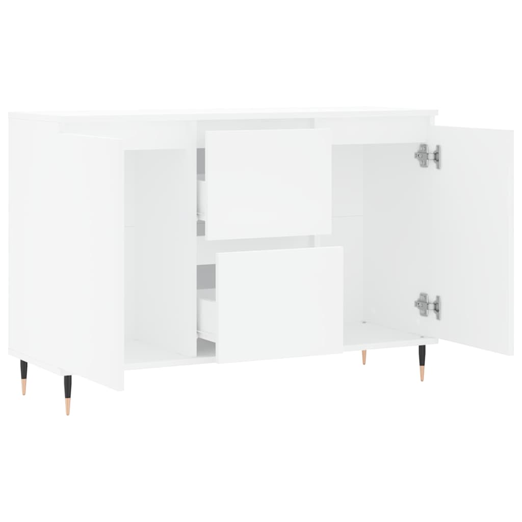 Sideboard 101.5X35X70 Cm Engineered Wood Black Oak Grey Sonoma Concrete Grey 101