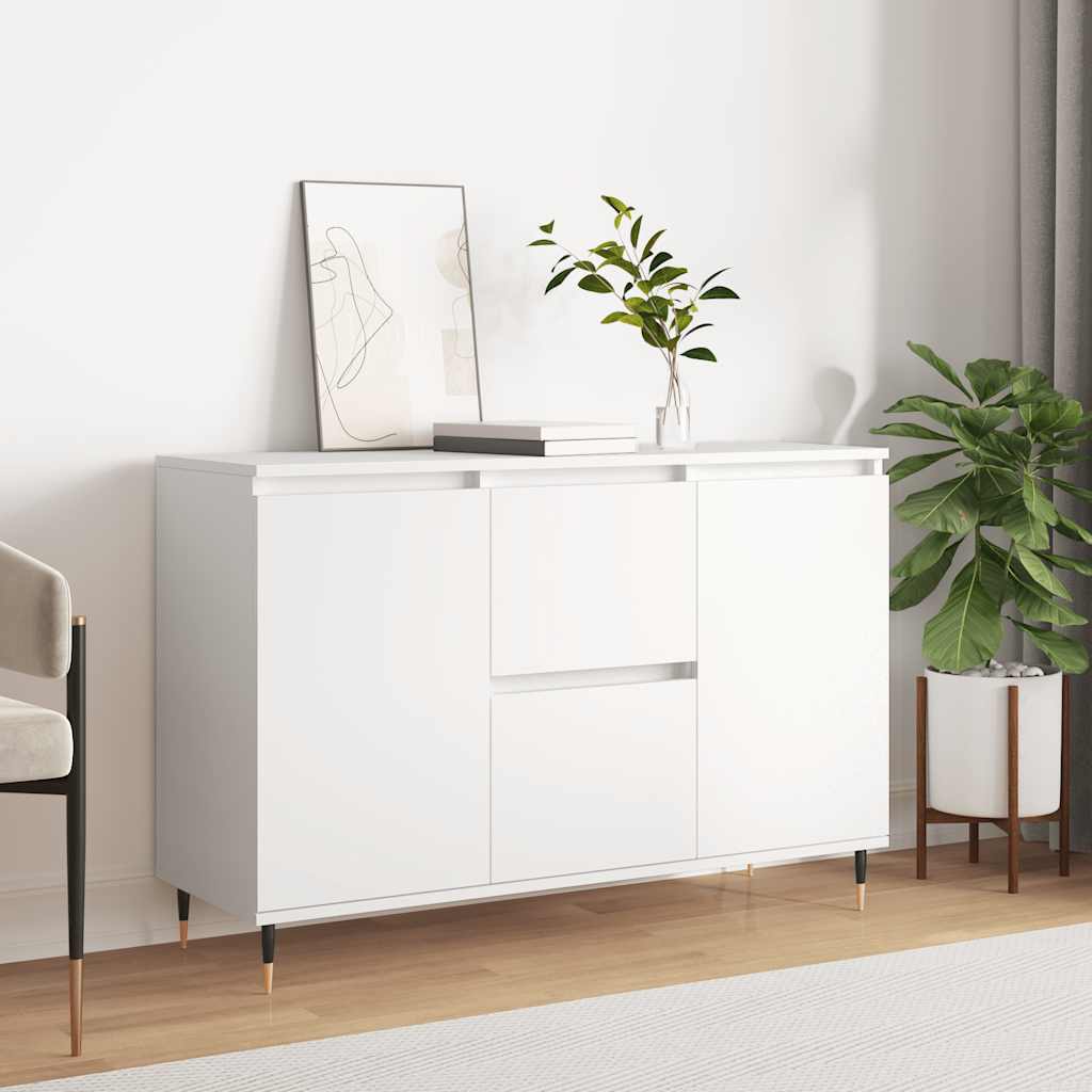 Sideboard 101.5X35X70 Cm Engineered Wood Black Oak Grey Sonoma Concrete Grey 101