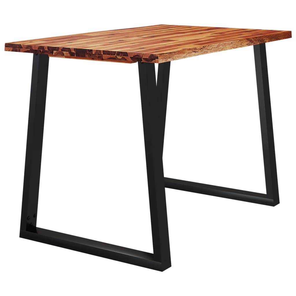 Dining Table With Live Edge Solid Wood Acacia