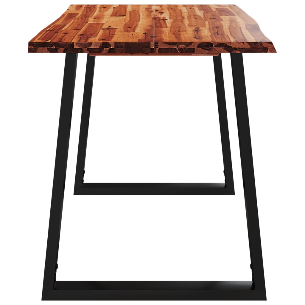 Dining Table With Live Edge Solid Wood Acacia