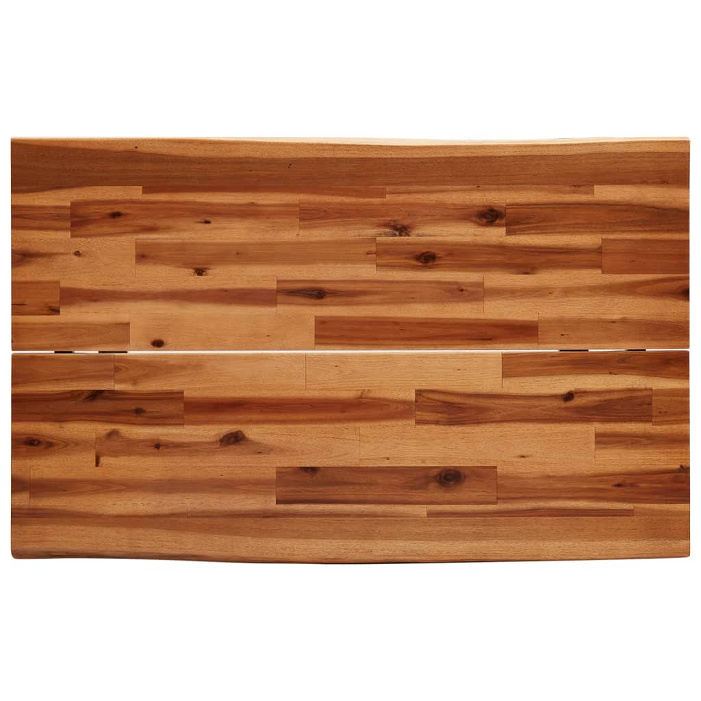 Dining Table With Live Edge Solid Wood Acacia