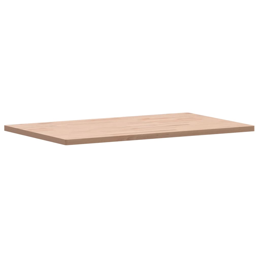Table Top Rectangular Solid Wood Beech