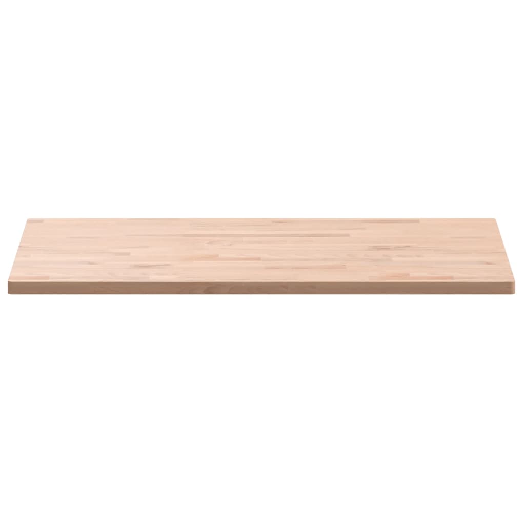 Table Top Rectangular Solid Wood Beech