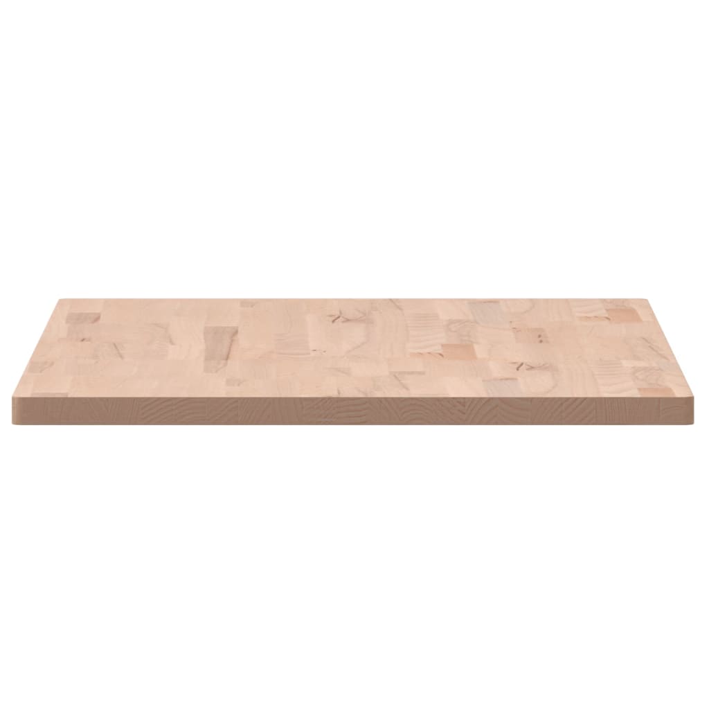 Table Top Rectangular Solid Wood Beech