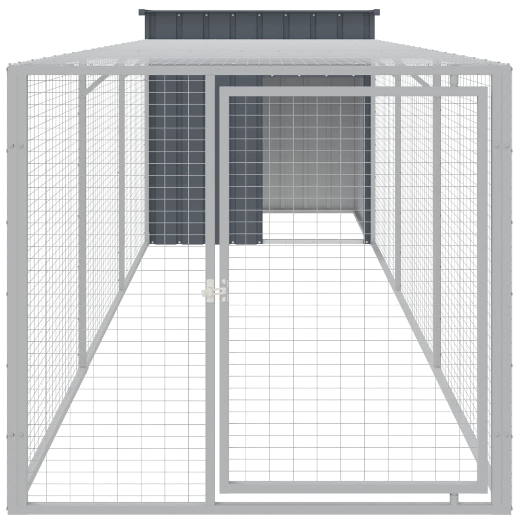 Small Animal Habitats & Cages Large Chicken Coop Cage Run Galvanised Steel Hen H