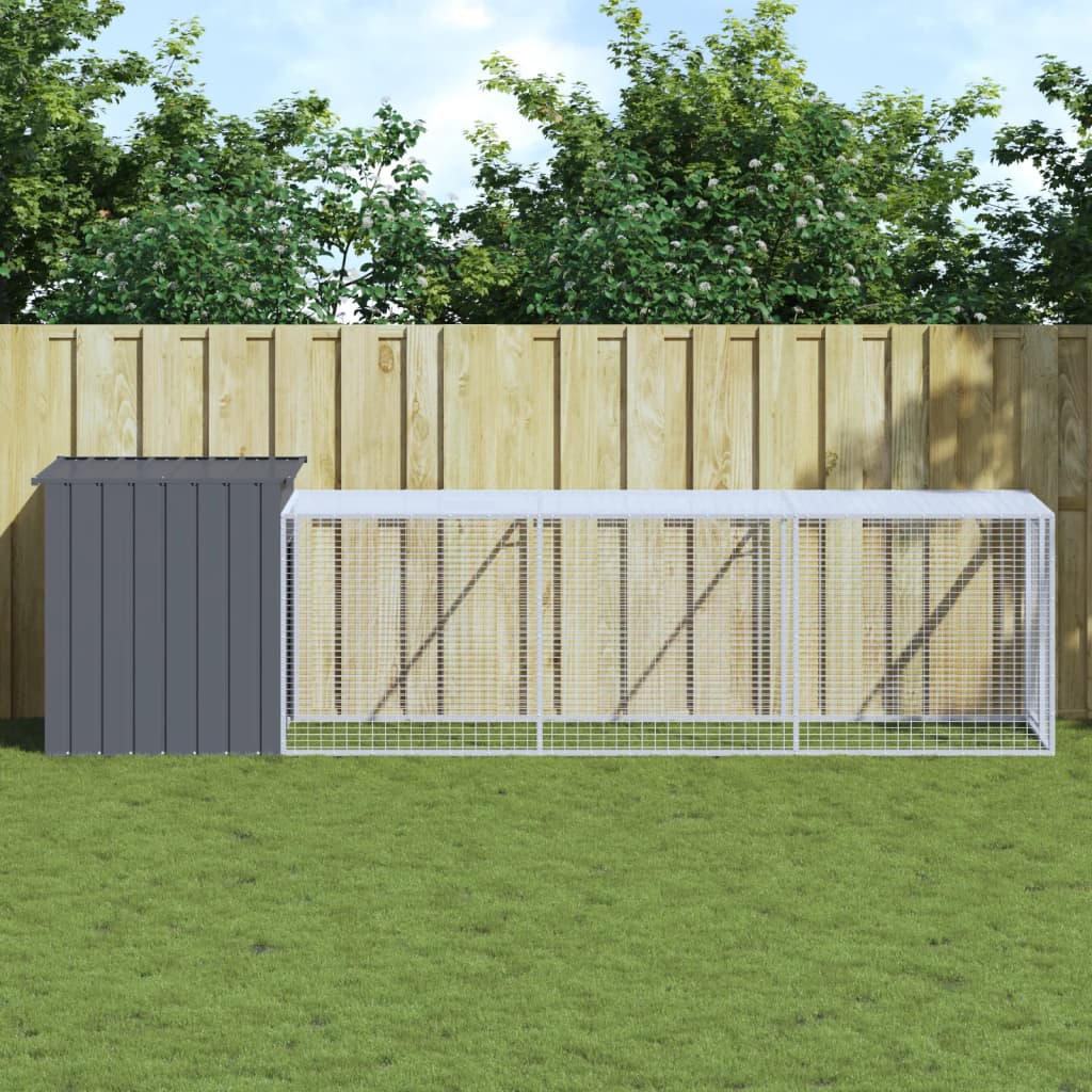 Small Animal Habitats & Cages Large Chicken Coop Cage Run Galvanised Steel Hen H