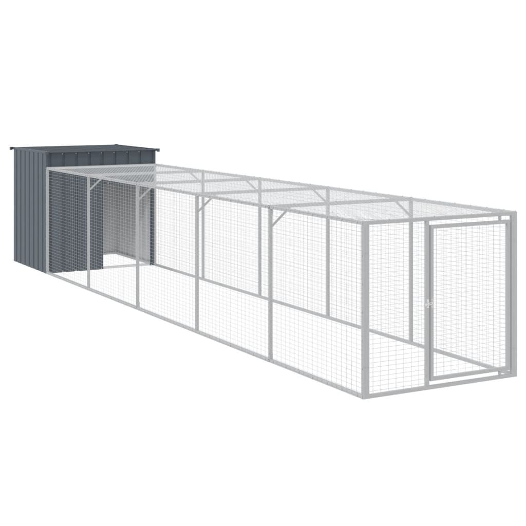 Small Animal Habitats & Cages Large Chicken Coop Cage Run Galvanised Steel Hen H