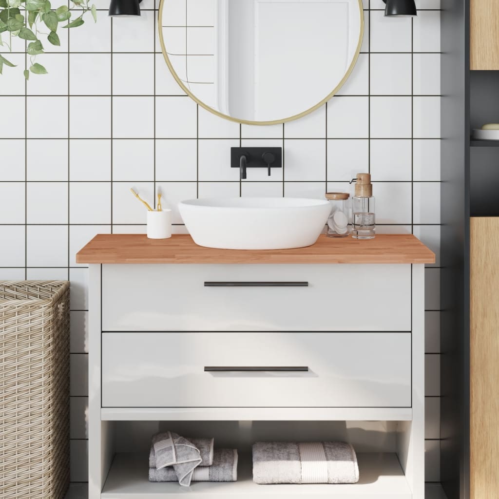 Bathroom Countertop Solid Wood Beech