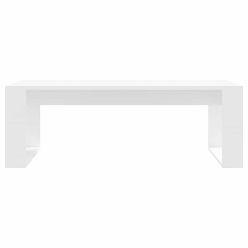 Coffee Table 102X50X35 Cm Engineered Wood White Concrete Grey Smoked Oak Black 1