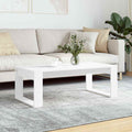 Coffee Table 102X50X35 Cm Engineered Wood White Concrete Grey Smoked Oak Black 1