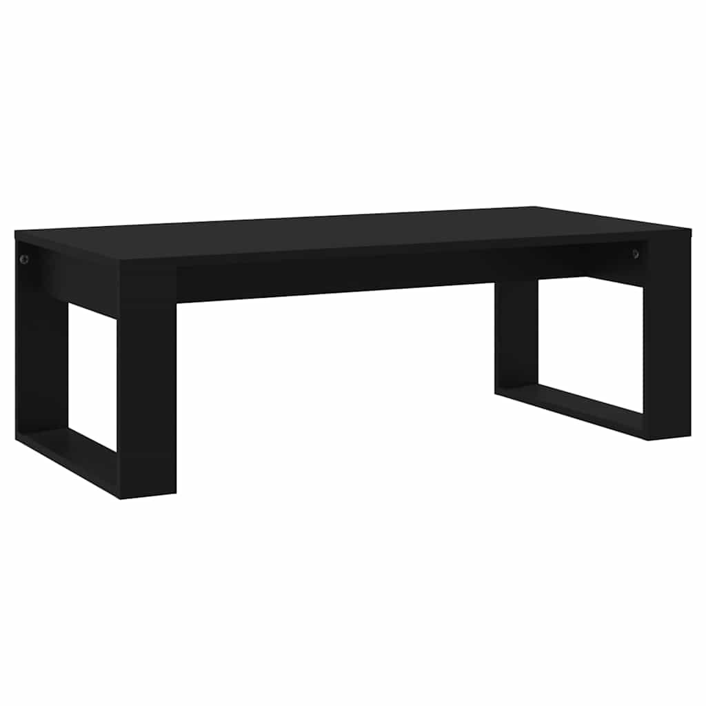 Coffee Table 102X50X35 Cm Engineered Wood White Concrete Grey Smoked Oak Black 1