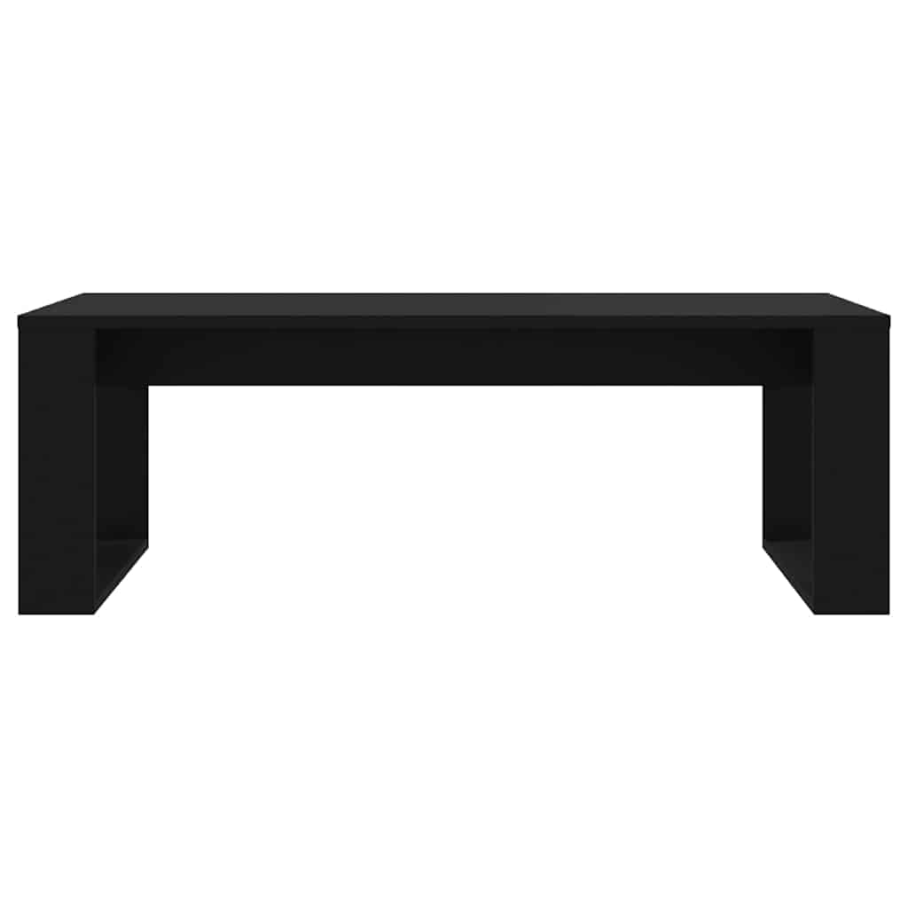 Coffee Table 102X50X35 Cm Engineered Wood White Concrete Grey Smoked Oak Black 1