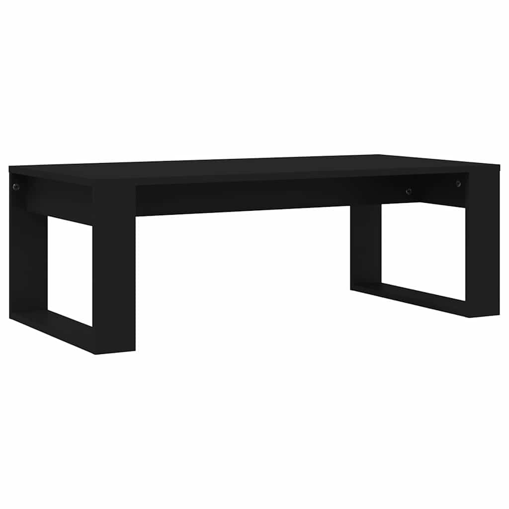 Coffee Table 102X50X35 Cm Engineered Wood White Concrete Grey Smoked Oak Black 1