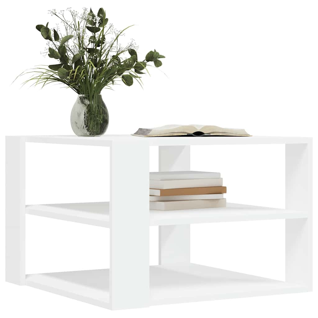 Coffee Table 58X58X40 Cm Engineered Wood Brown Oak Smoked Oak White Old Wood 58