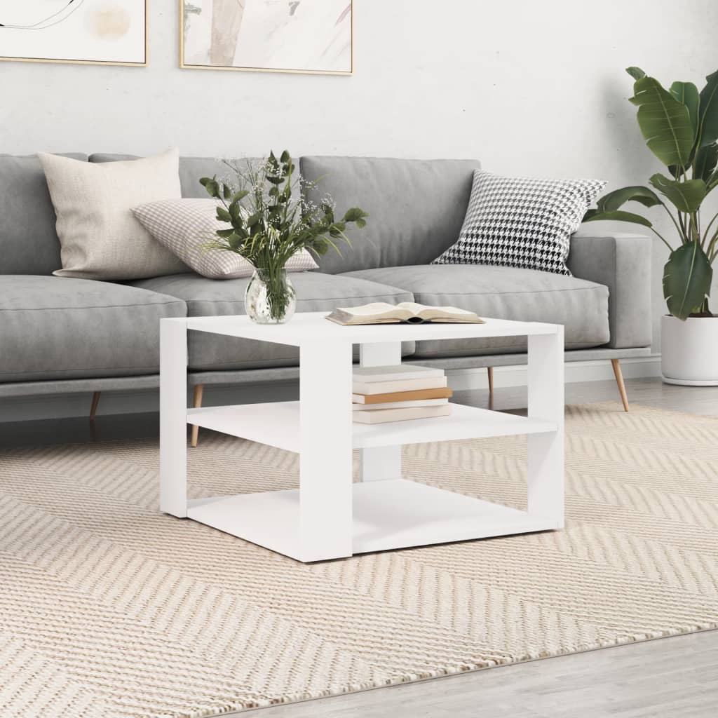 Coffee Table 58X58X40 Cm Engineered Wood