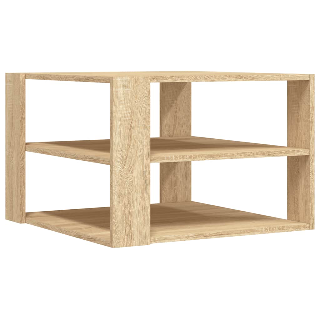 Coffee Table 58X58X40 Cm Engineered Wood Brown Oak Smoked Oak White Old Wood 58