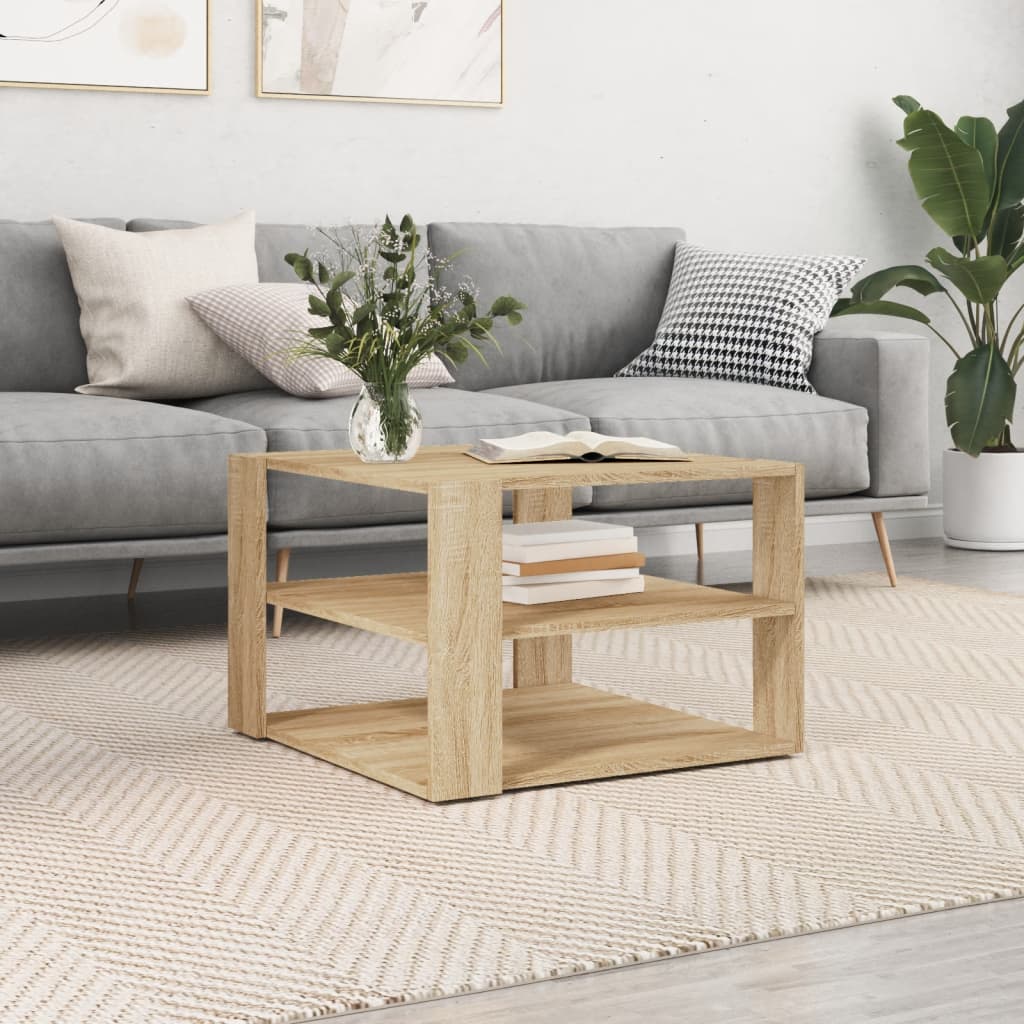 Coffee Table 58X58X40 Cm Engineered Wood