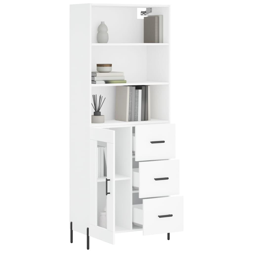 Highboard 69.5X34X180 Cm Engineered Wood