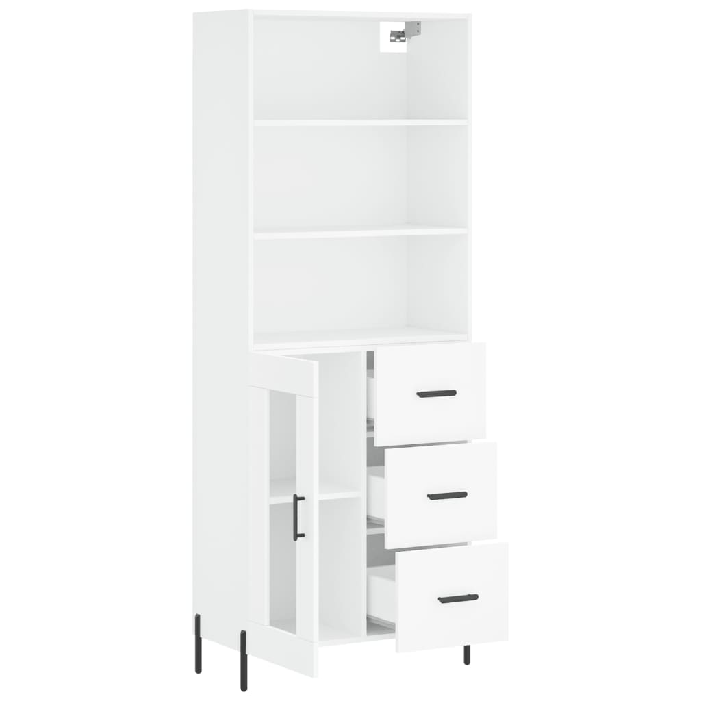 Highboard 69.5X34X180 Cm Engineered Wood