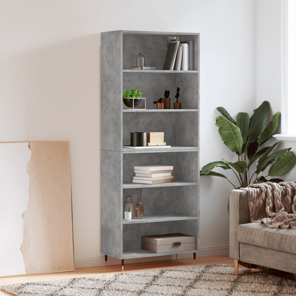 Highboard 69.5X34X180 Cm Engineered Wood