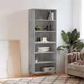 Highboard 69.5X34X180 Cm Engineered Wood