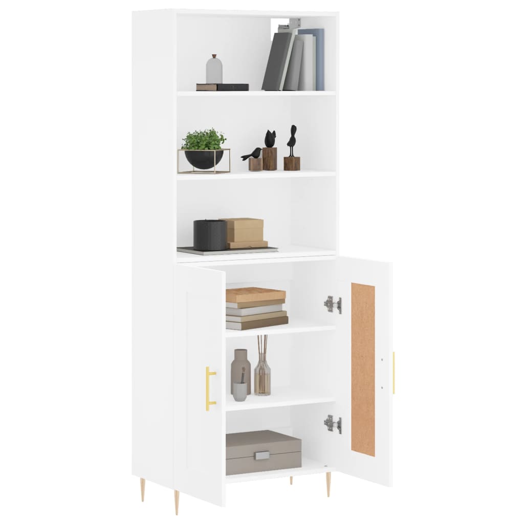 Highboard 69.5X34X180 Cm Engineered Wood