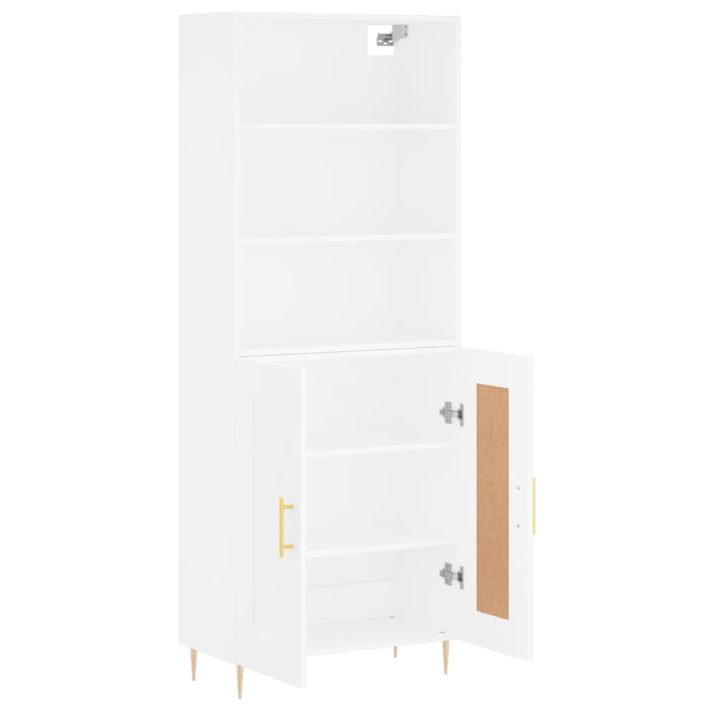 Highboard 69.5X34X180 Cm Engineered Wood