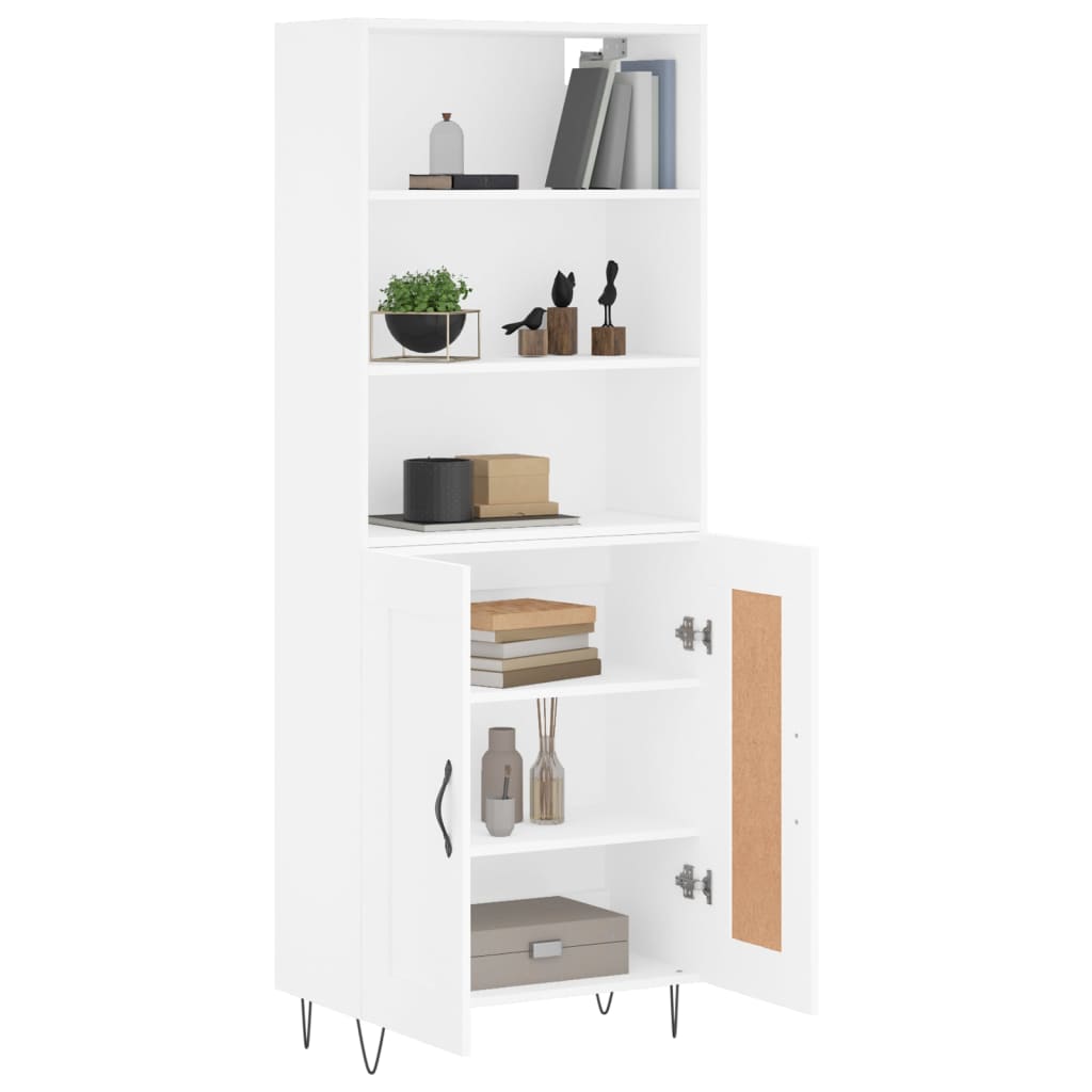 Highboard 69.5X34X180 Cm Engineered Wood