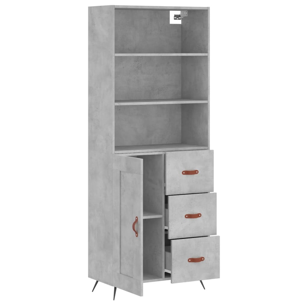 Highboard 69.5X34X180 Cm Engineered Wood
