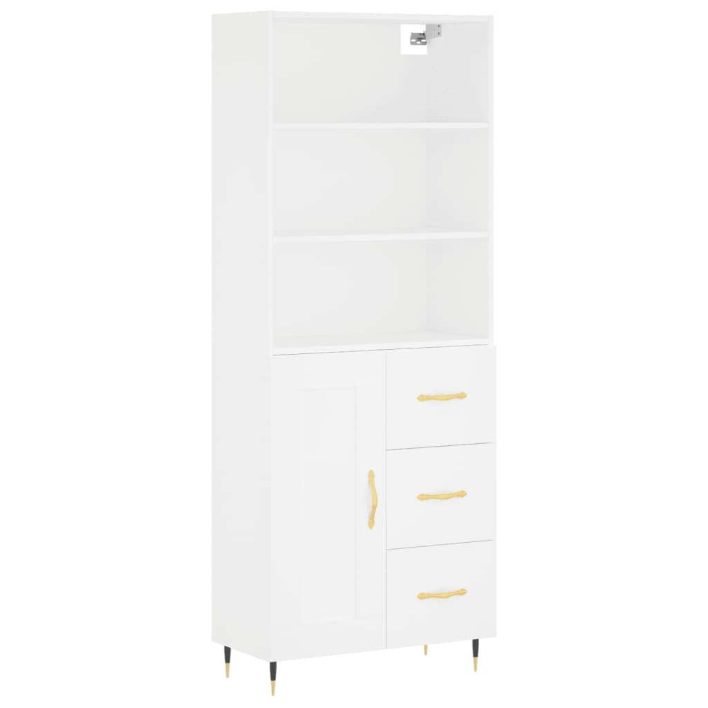Highboard 69.5X34X180 Cm Engineered Wood