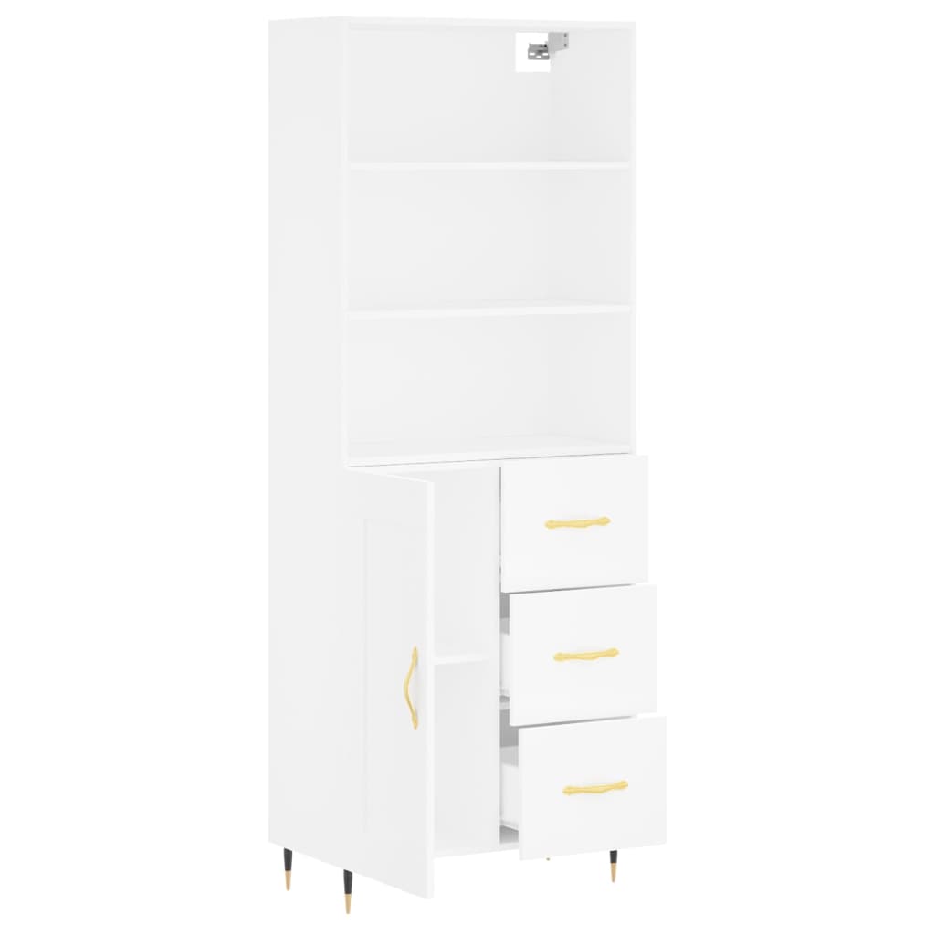 Highboard 69.5X34X180 Cm Engineered Wood