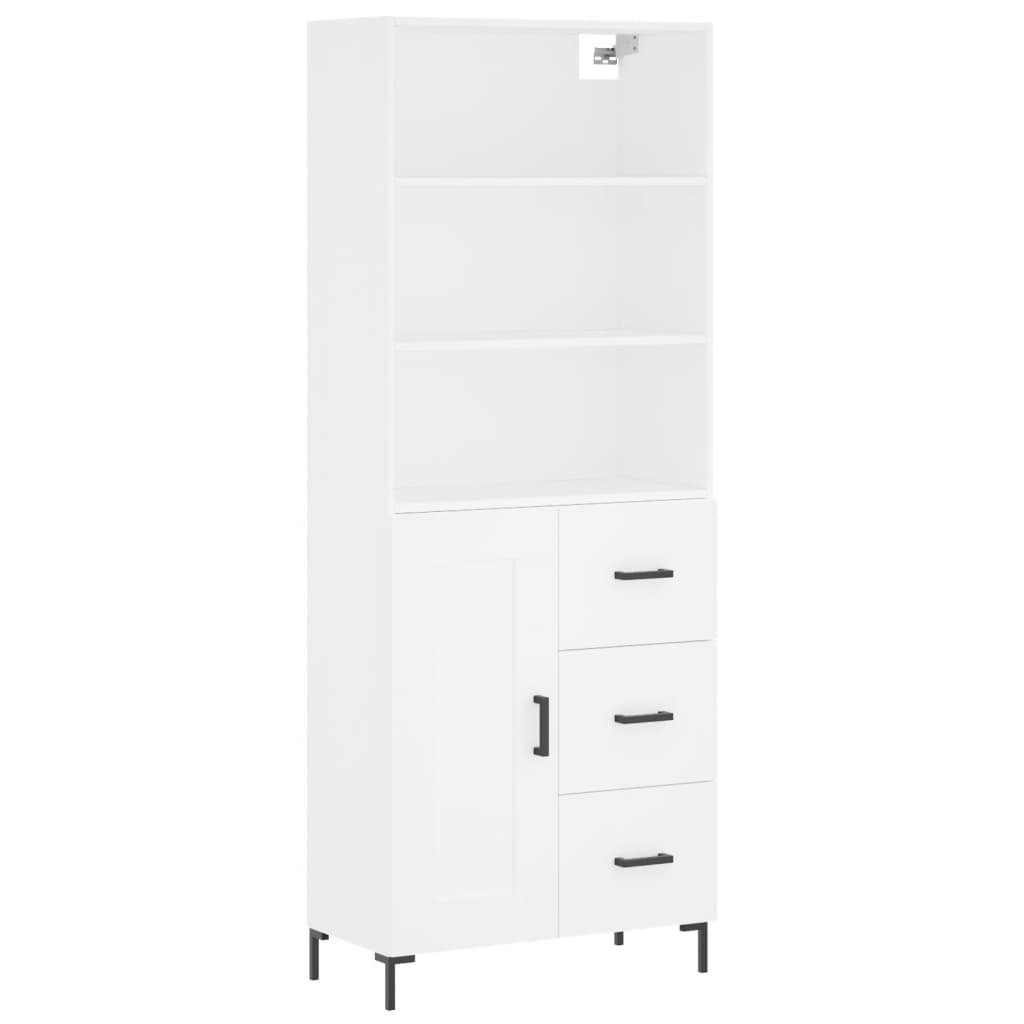 Highboard 69.5X34X180 Cm Engineered Wood