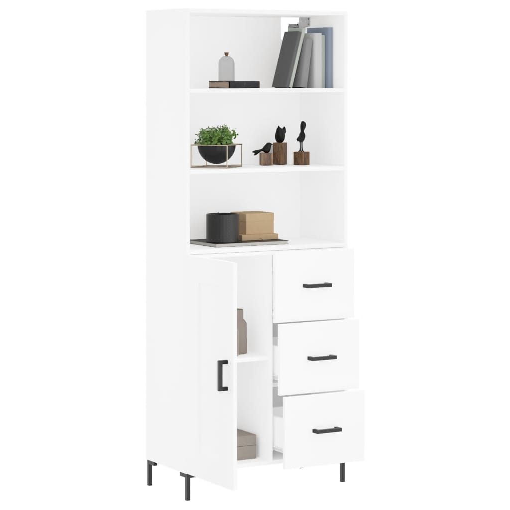 Highboard 69.5X34X180 Cm Engineered Wood