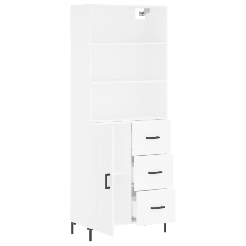 Highboard 69.5X34X180 Cm Engineered Wood