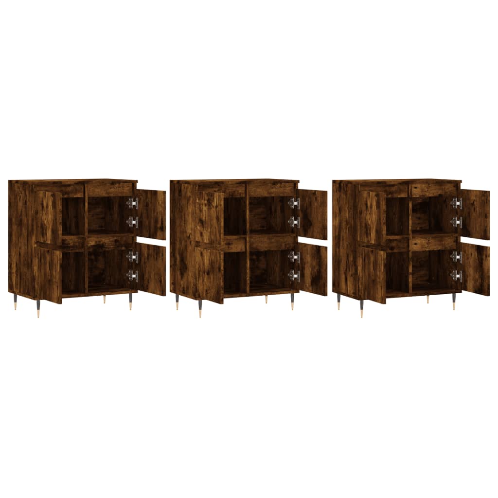 Sideboards 3 Pcs Engineered Wood