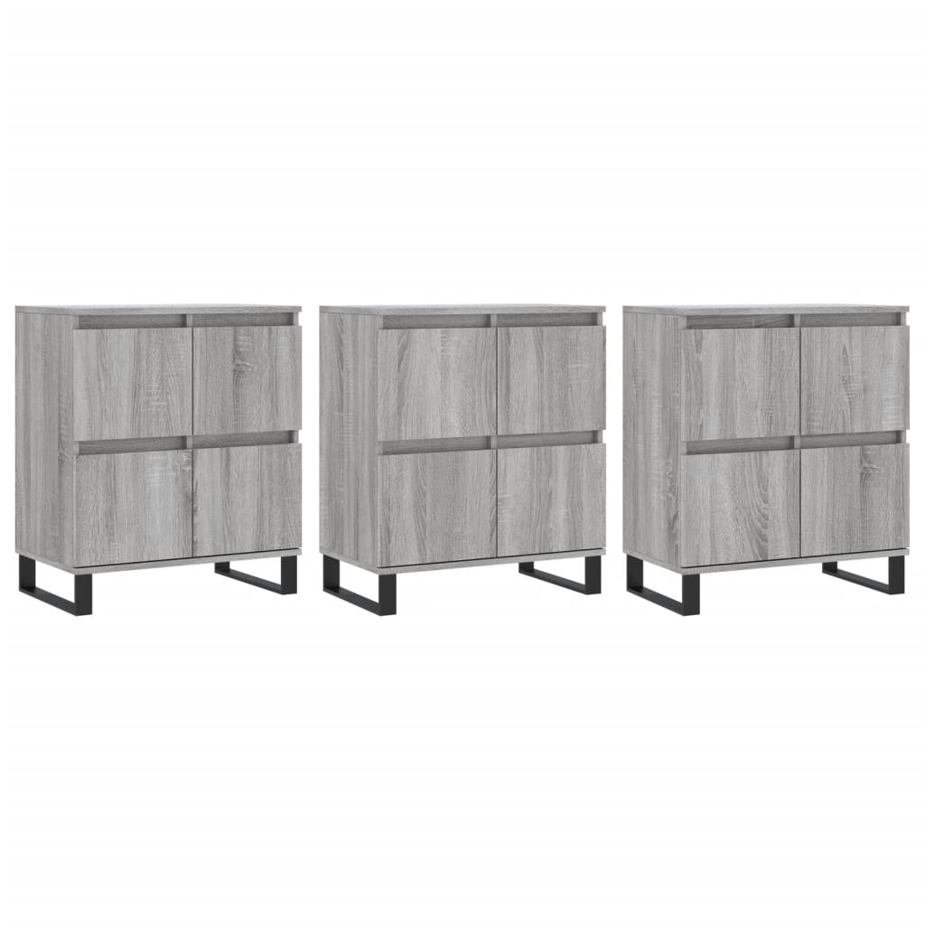 Sideboards 3 Pcs Engineered Wood