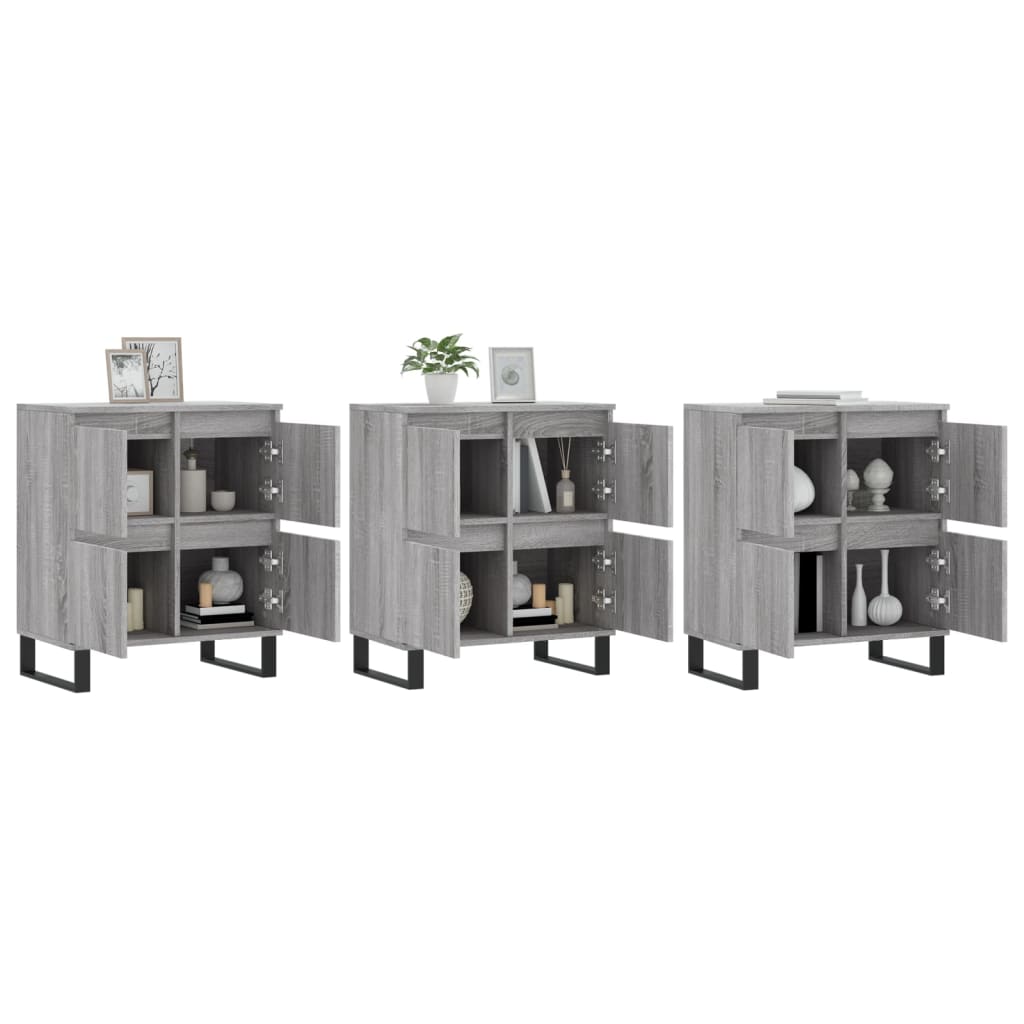Sideboards 3 Pcs Engineered Wood