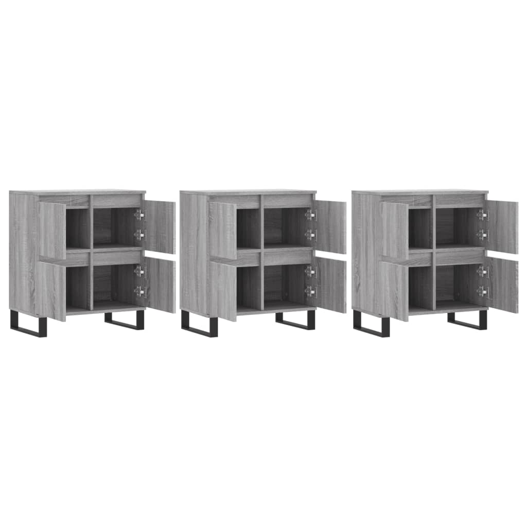 Sideboards 3 Pcs Engineered Wood