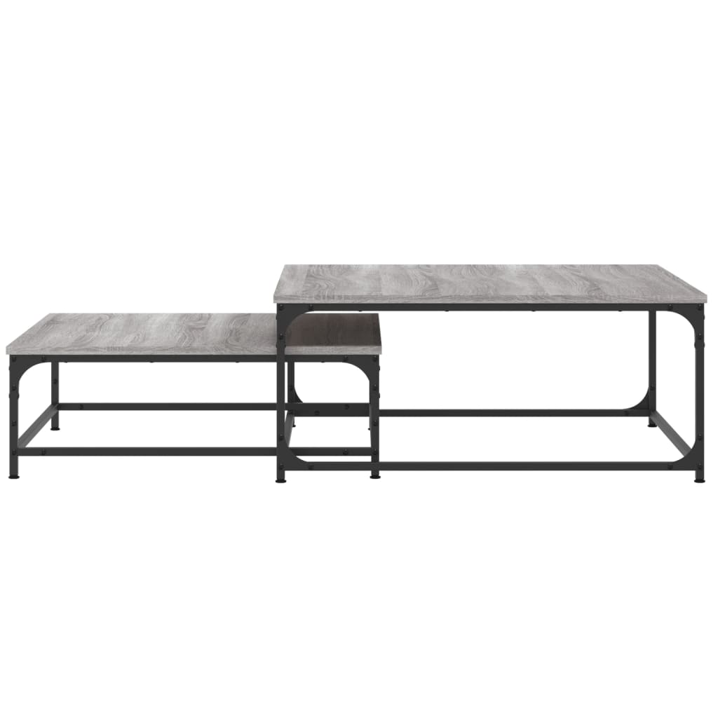 Nesting Coffee Tables 2 Pcs Engineered Wood