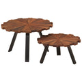 Coffee Tables 2 Pcs Solid Wood Reclaimed And Iron