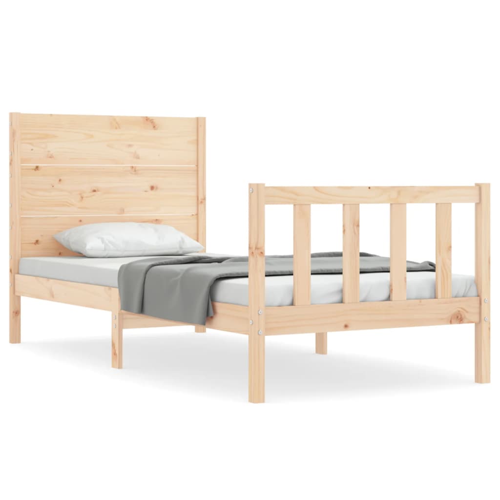 Bed Frame Without Mattress Small Single Solid Wood Pine