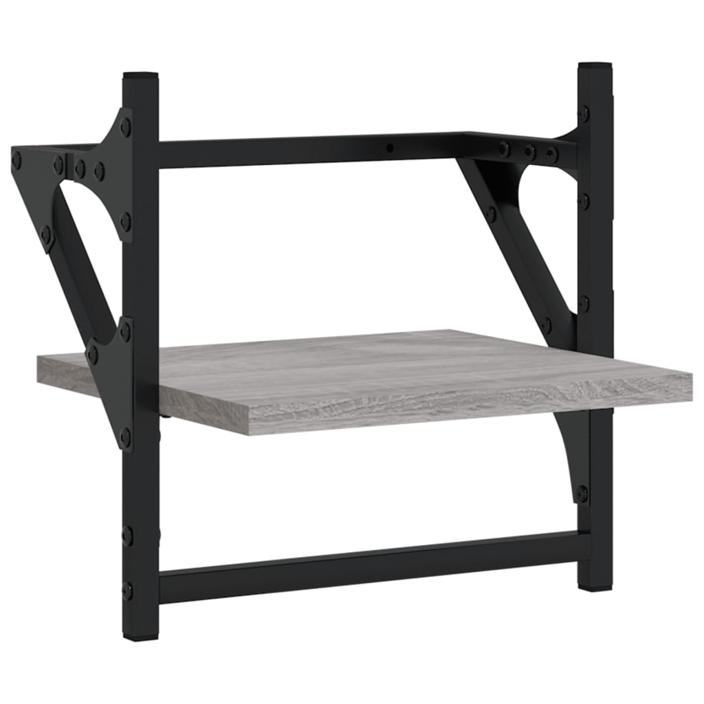 Wall Shelves With Bars 2 Pcs