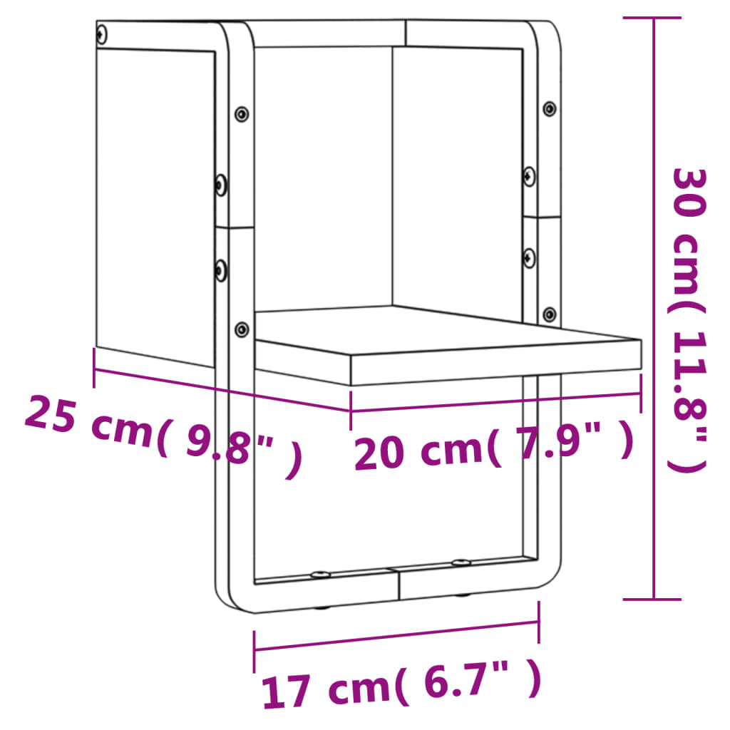 Wall Shelf With Bar