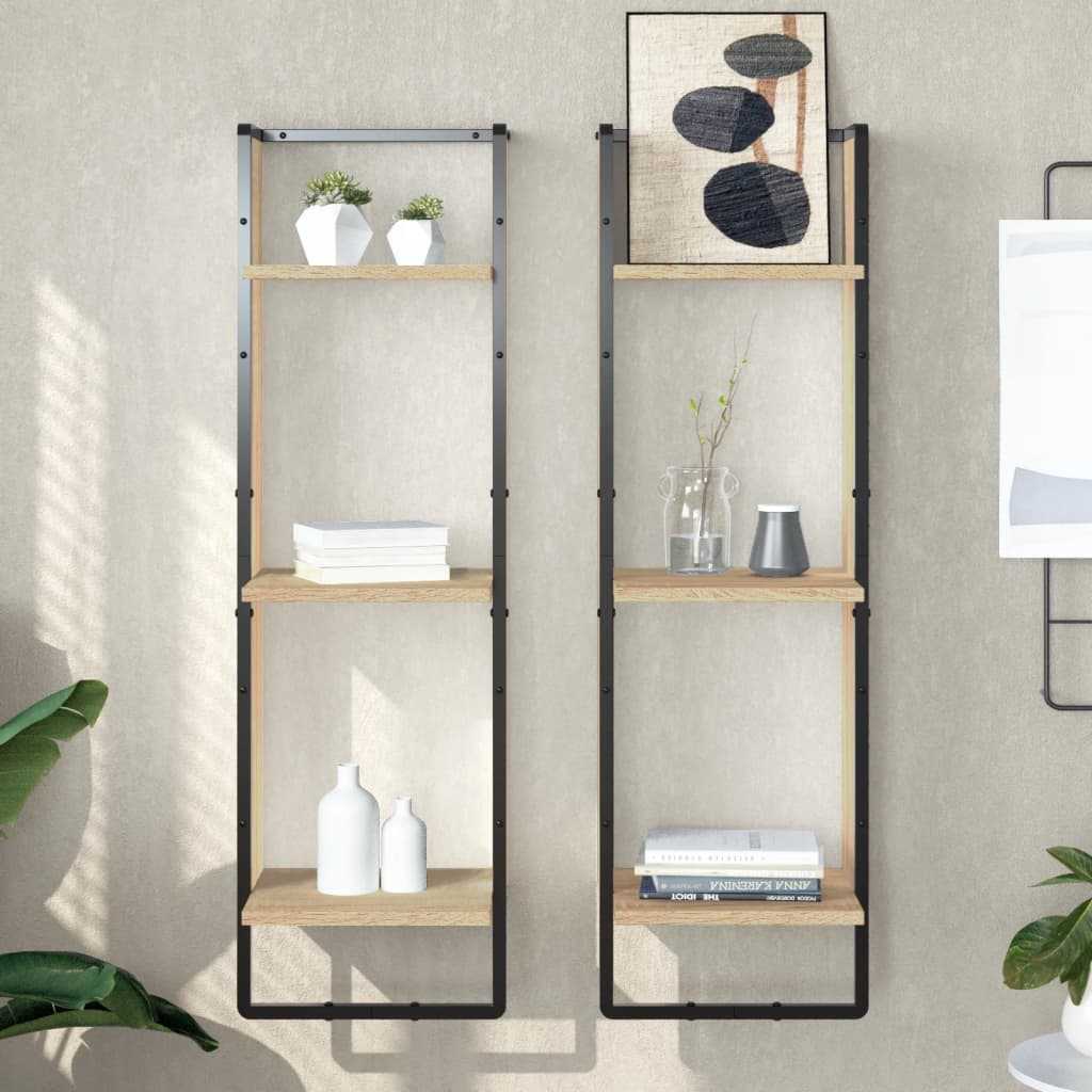 3-Tier Wall Shelf Engineered Wood