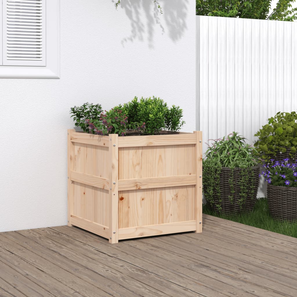 Garden Planters 2 Pcs Solid Wood Pine